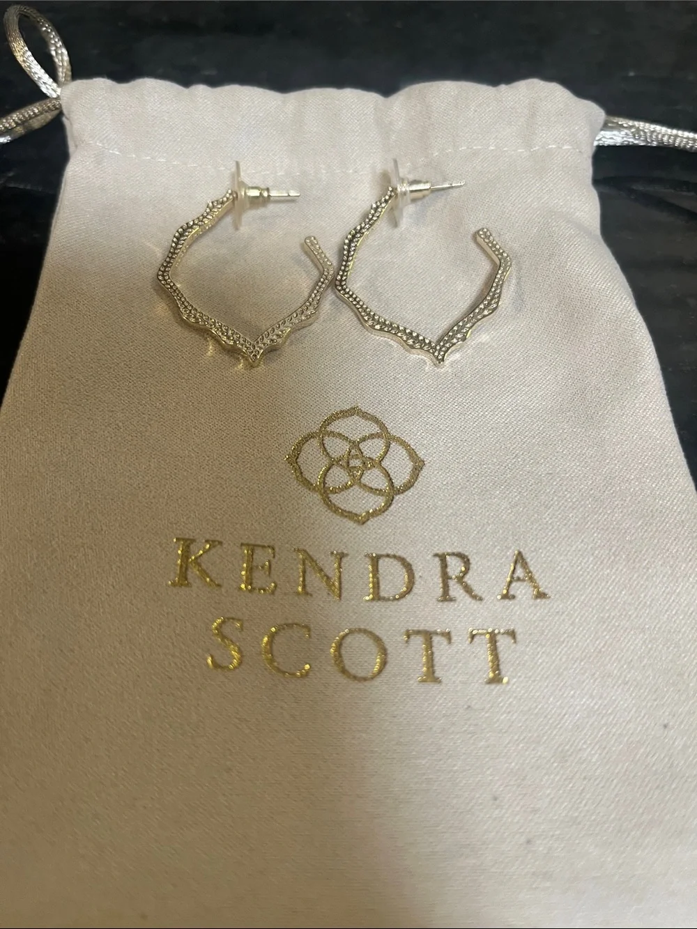 Kendra Scott Gold Tone Hoop Earrings